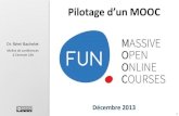 Formation pilotage de MOOC : atelier France Université Numérique