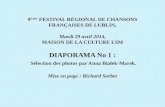 9ème Festival Régional Interscolaire de Chansons Françaises de Lublin. DIAPORAMA No 1 : Sélection des photos par Anna Białek-Marek.