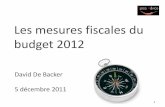 Mesures Fiscales Budget 2012