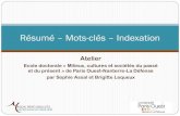 Resume Mots Cles Indexation