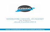 Cristal Academy / Séminaire 4 juillet 2013