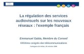 La regulación de los servicios audiovisuales en las nuevas redes: el ejemplo francés