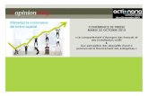 Les Francais et le financement des entreprises - OpinionWay pour l'Actionaria - octobre 2013