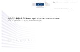 Taux de TVA appliqués dans l'Union Européenne