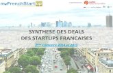 MyFrenchStartup - Analyse des deals StartUps, 2ème trimestre 2014