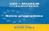 Le programme UDI-Modem pour les européennes
