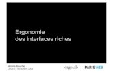 Ergonomie des interfaces riches - Amélie Boucher - Paris Web 2008