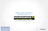 Universcience- WebTV sur Facebook