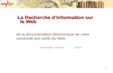 La Recherche d'Information sur le web