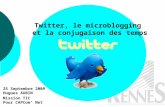 Twitter et le microblogging