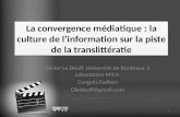 La convergence médiatique : la culture de l'information sur la piste de la translittératie