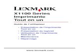 Guide de l'Utilisateur Lexmark X1100 Series