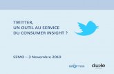 Twitter : un outil au service du consumer insight