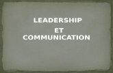 Communication et  leader