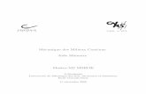 Mecanique Des Milieux Continus. Aide Memoire - Modaressi - ECP - FR