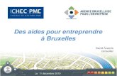 ICHEC - PME plus - Des aides pour entreprendre à Bruxelles
