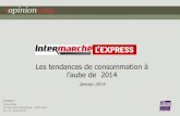 OpinionWay pour Intermarché - L'Express - les tendances de consommation à l'aube de 2014 - janvier 2014