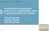 Architecture d’entreprise axée sur la collaboration pour le gouvernement du Canada