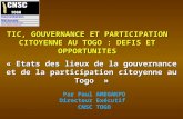 Gouvernance + participation citoyenne (etat des lieux) #TECHDEV228