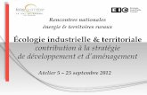 Écologie industrielle & territoriale: contribution à la stratégie de développement et d’aménagement