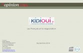 OpinonWay / Kidioui : Les Français et la négociation / Septembre 2014
