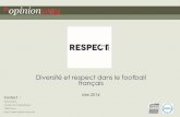 Sondage Opinion Way pour Groupe SOS - Diversité et respect dans le football français