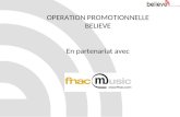 Operation Believe Fnac Music