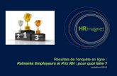 Palmarès Employeurs et Prix RH : pour quoi faire ? (résultats de l'enquête)