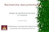 Formation recherche documentaire - L1 histoire