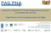 Niger - PNA - exp©rience en adaptation au changement climatique / NAP - Climate Change Adaptation Experiences