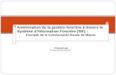 Système d'information foncière à Mbane au Sénégal