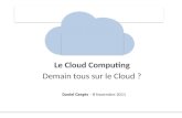 Demain tous dans le cloud -  journée web innovation lorient 2011