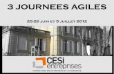3 Journées Agilité au CESI juin/juillet 2012