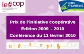 Conférence Prix Initiative Coop 11/02/2010