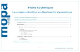 Fiche technique Communication audiovisuelle dynamique