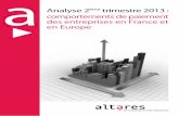 ALTARES | Analyse Retards de paiement en France et en Europe - T2 2013
