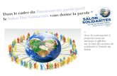 Crowdfunding du Salon Des Solidarités : Un moyen d'expression