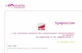 Conference Bi Sam symposium paris :  les nouvelles attentes des investisseurs institutionnels en matiere de reporting et de communication