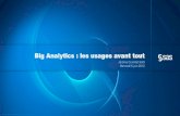 Big Analytics : les usages avant tout