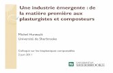 Colloque québécois sur les bioplastiques – Une industrie émergente : de la matière première aux plasturgistes et composteurs