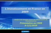 Présentation de l'étude Trendeo sur l'investissement en France en 2009