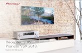 Pioneer AV Amplificateurs 2013 - VSX series caractéristiques