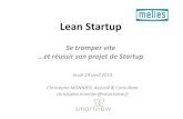 Lean startup  - Présentation Smartview chez Melies- 24 avril 2014