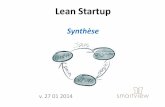 Lean startup  - synthèse SmartView - Jan 2014