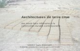 Architectures de terre crue_Sophie Bronchart_Conférence européenne Eco-Matériaux