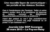 Atelier Portail et réseaux sociaux InterBDP Auvergne