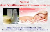 Natox: Anti Vieillissement Avis