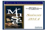 Dossier de presse saison 2014 Musée St Antoine l'Abbaye (Isère)