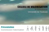 Présentation de la cellule valorisation - Université Toulouse II - Le Mirail