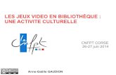 Les jeux vidéo en bibliothèque, une activite culturelle - CNFPT Corse - juin 2014